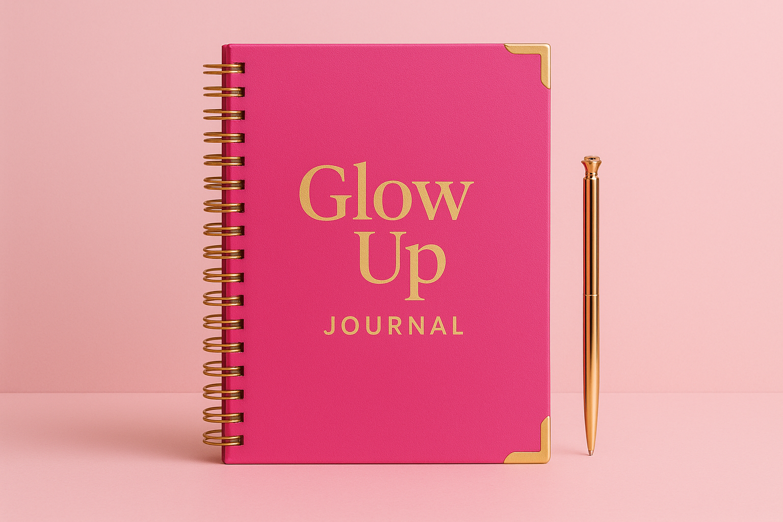 Glow Up Collection Luxe 3-Piece Planner Set for Your Mind, Routine & Goals